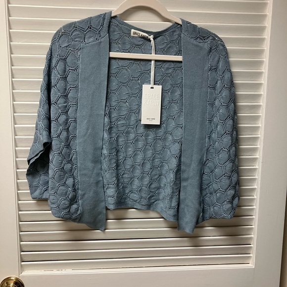 NWT Grace Karin Blue Women's Sweater - Picture 1 of 5
